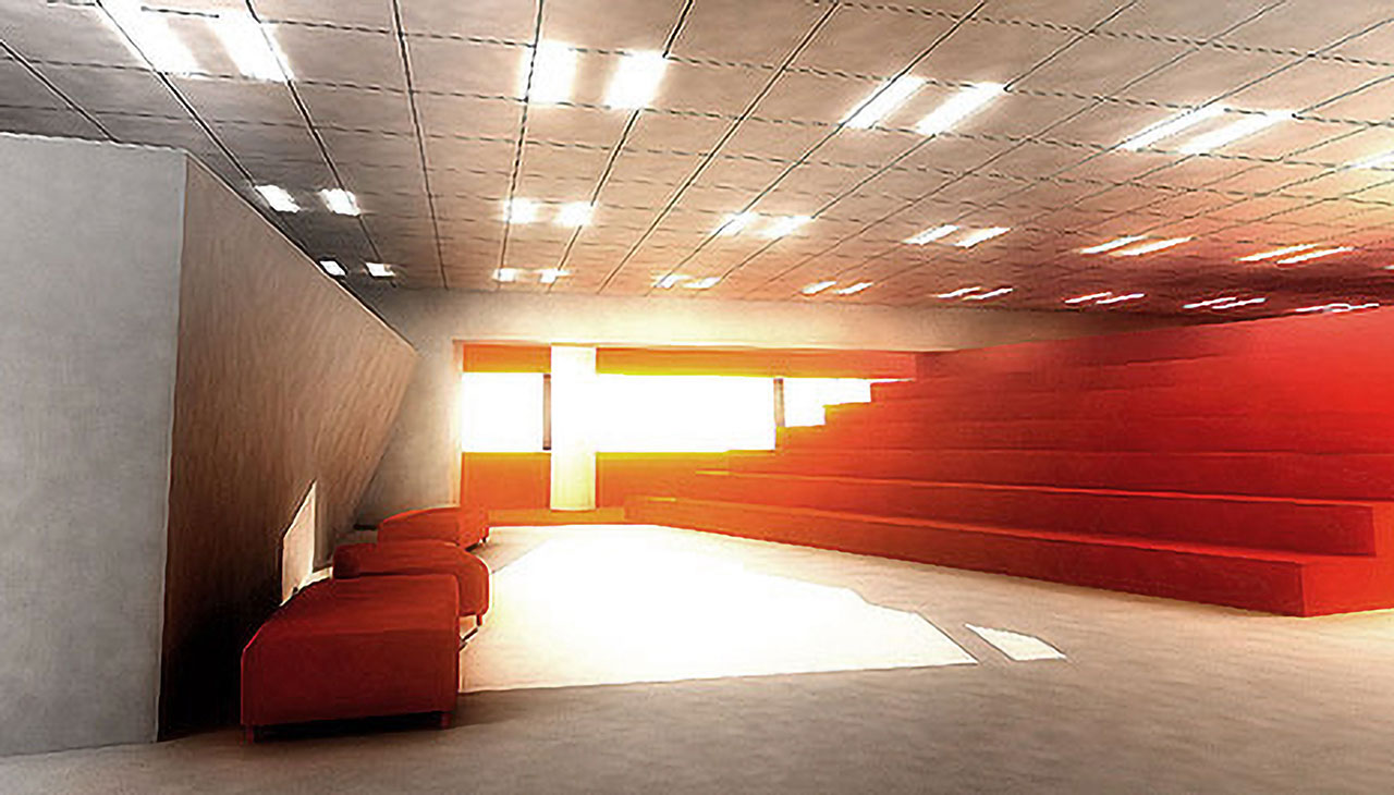 Image architecturale 3D : Table chaise